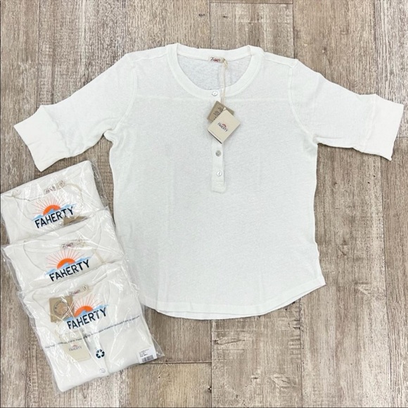 Faherty Allandria Henley NWT - Picture 4 of 6